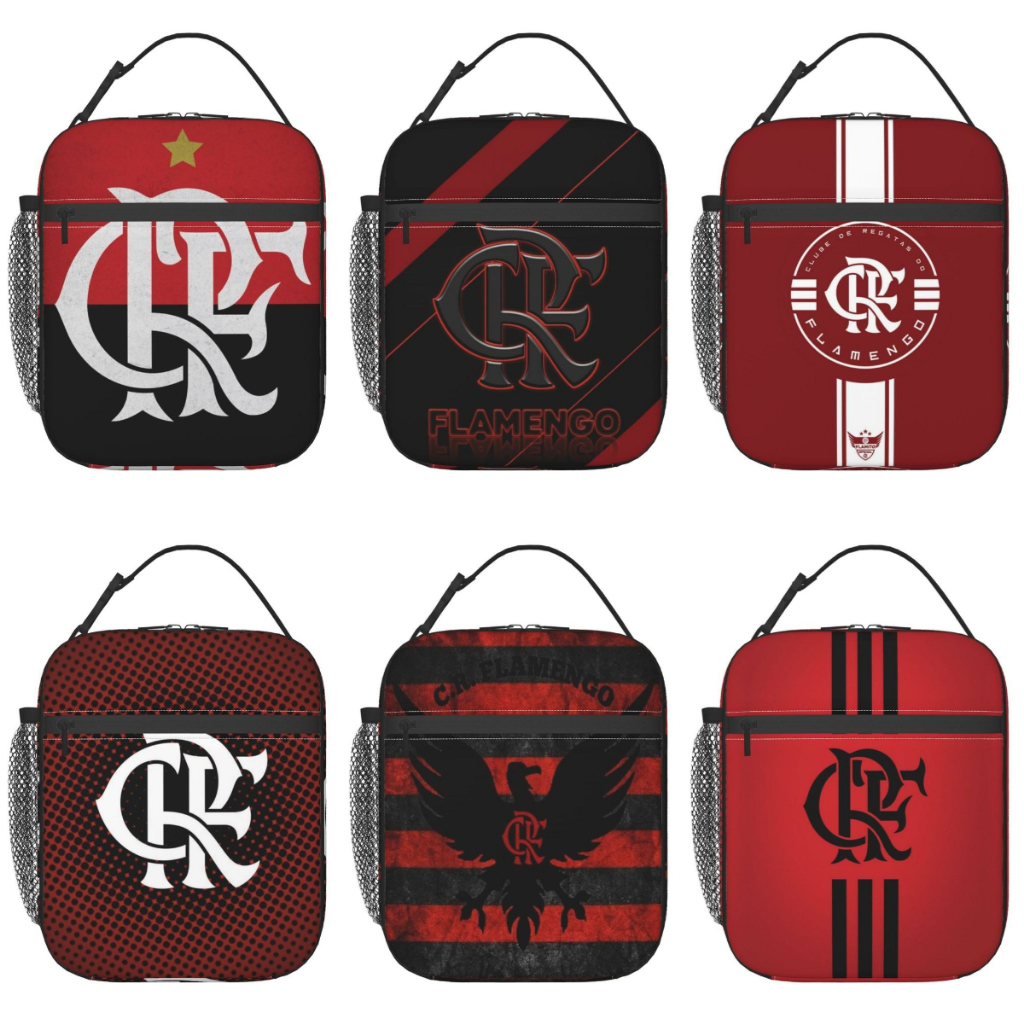 Lancheira Portátil Flamengo Bolsa Térmica Isolada De Grande Capacidade Sacola Piquenique Comida Bento em Oferta na Shopee