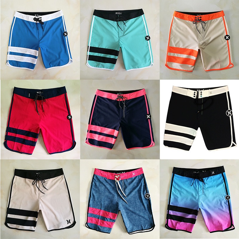 Shorts Masculinos Multicoloridos Para Academia E Esportes Aquáticos – Calções De Praia De Secagem Rápida Férias em Oferta na Shopee