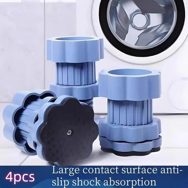 4 Almofadas De Absorção De Choque Para Máquina De Lavar, Almofadas Antiderrapantes Universais Elevadas E Antivibração em Oferta na Shopee