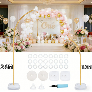 Kit 2 Estrutura Arco 2,5m Desmontável Ferro Reforçado Regulável para Festas e Decoração Bexigas em Oferta na Shopee