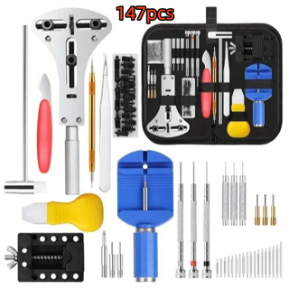 Kit 147 Pcs De Ferramentas Relojoeiro Conserto De Relógio Manutenção estojo de Ferramentas kit de conserto para Relógio em Oferta na Shopee