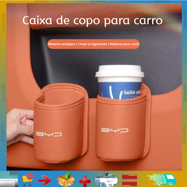 Para BYDATTO 3/Dolphin/Seal/Selion 6/Sealionmultifuncional Porta-Copos Carro , Caixa De Armazenamento Banco Traseiro , B
