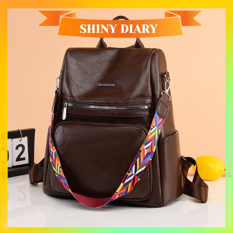 Mochila Bolsa Feminina GRANDE Escolar Trabalho Viagem Couro Sintéticos em Oferta na Shopee