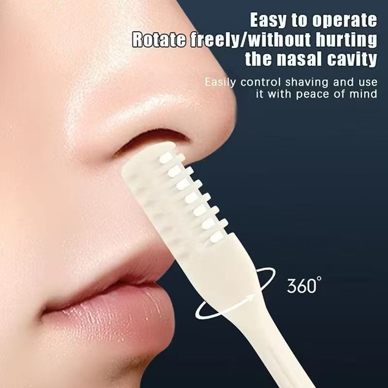 Manual Nariz Aparador De Pêlos Dupla Cabeça Navalha Lavável Barbeador Earpick Guarnição Limpeza Cavidade Nasal Portátil