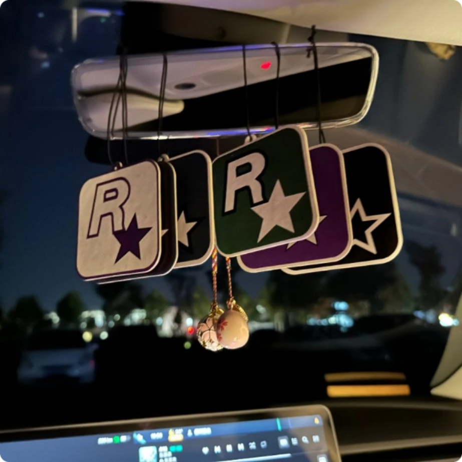 QUENNA 10PCS Fragrância De Carro R Estrela De Longa Duração Aromaterapia Peça Pingente Decoração Desodorização