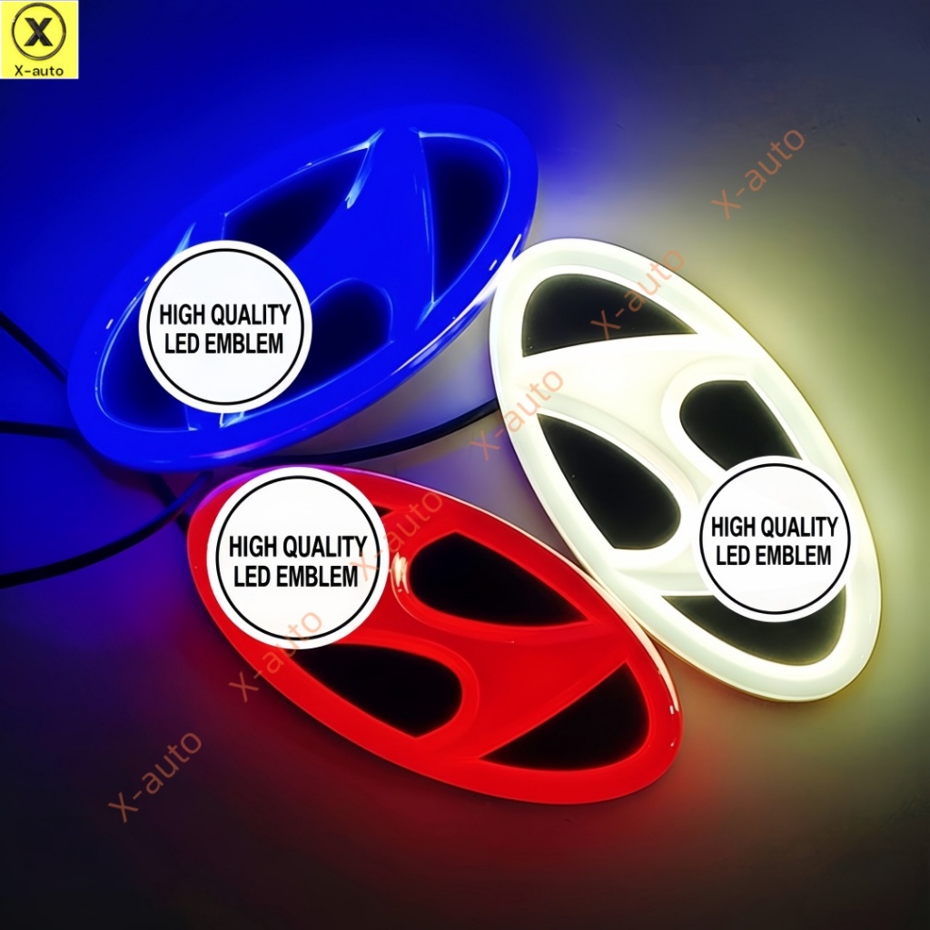 Hyundai 4D Car LED Emblem Logo Badge Light-Serve Para Dianteiro Ou Traseiro-Substitua O Logotipo Original Do Carro IX35