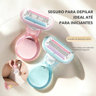 (5 lâminas) Mini barbeador íntimo projetado especificamente para mulheres Possui uma faixa lubrificante em Oferta na Shopee