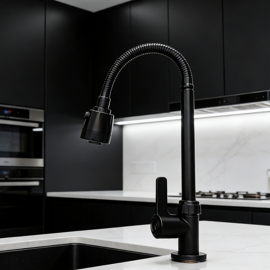 Torneira De Água Fria Única Com Rotação Universal , Pia Gourmet De Cozinha Em Formato De Cabeça De Chuveiro Ou Para Mont em Oferta na Shopee