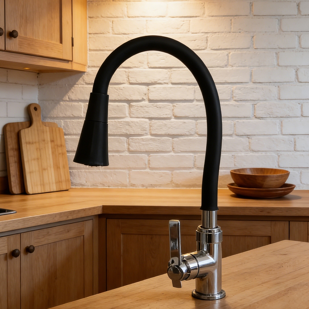 Torneiras De Cozinha Torneira Gourmet Flexível 2 Modos Pia Universal Montada Na Parede Em Aço Inoxidável 360 ° Varanda F