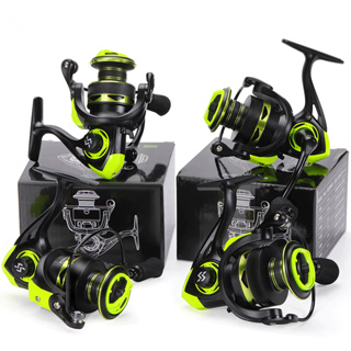 Molinete De Pesca Carretel De Pesca 5.2 : 1 Giratório Com Cabo EVA Amarelo Escuro em Oferta na Shopee