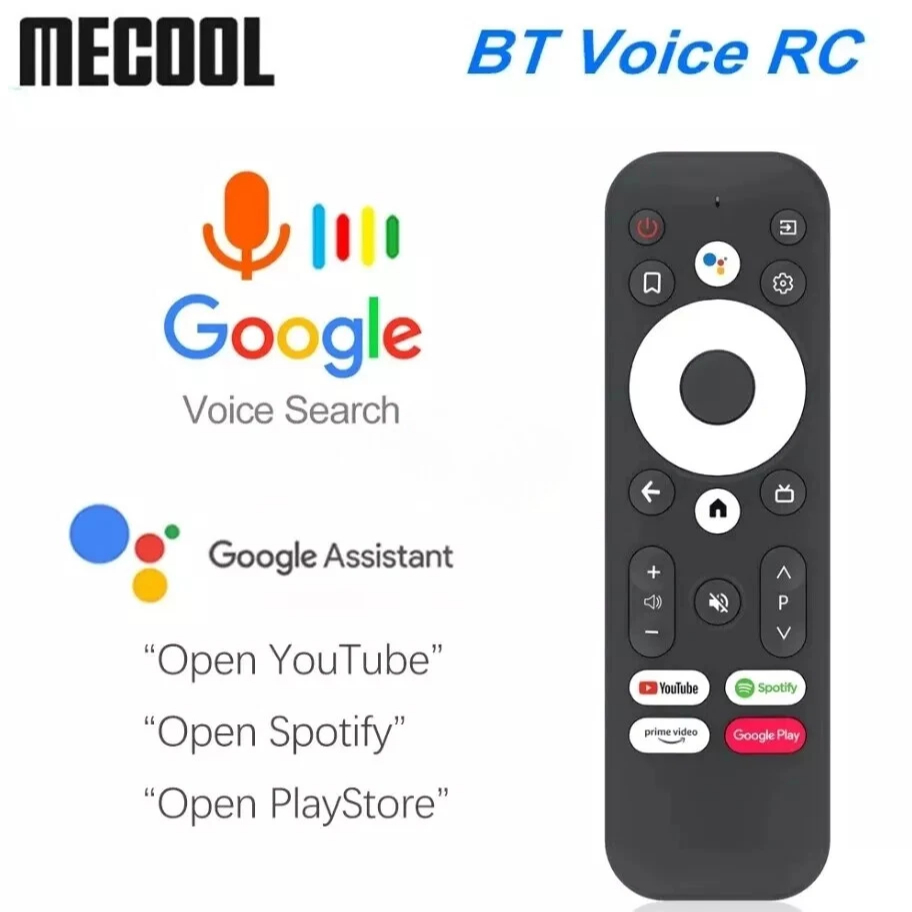 Novo Para Mecool KM7 Plus Inteligente Android Caixa De TV Controle Remoto Voz KD2