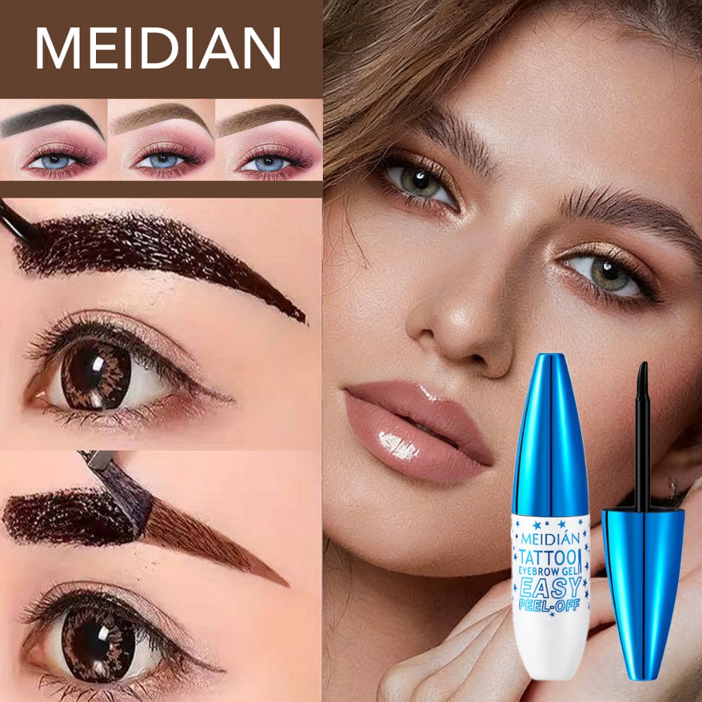 Gel de Tintura para Sobrancelhas Peel Off, Gel de Sobrancelha Tatuagem Preto Cinza Fácil de Remover, À Prova D'água de em Oferta na Shopee