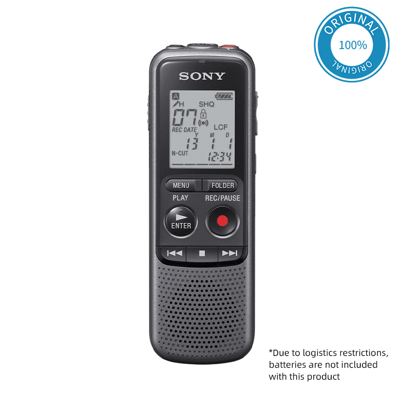 Gravador De Voz Digital Sony ICD-PX240 4GB Com Microfone Estéreo Integrado