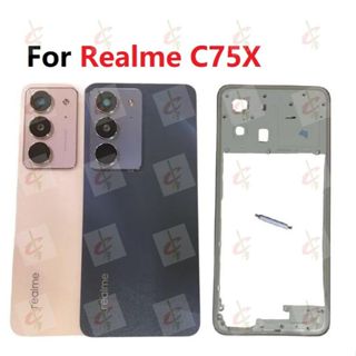Moldura Carcaça Aro Lateral com Botões volume Externos + Tampa Traseira Para Realme C75X em Oferta na Shopee