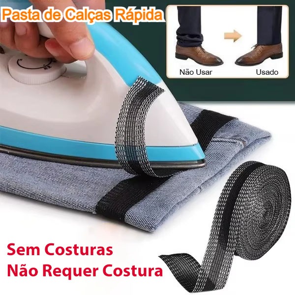 Fita Termoadesiva para Bainha de Calça Sem Costura, Conserto Calça Sem Agulha，Reparação para Jeans e Alfaiataria em Oferta na Shopee