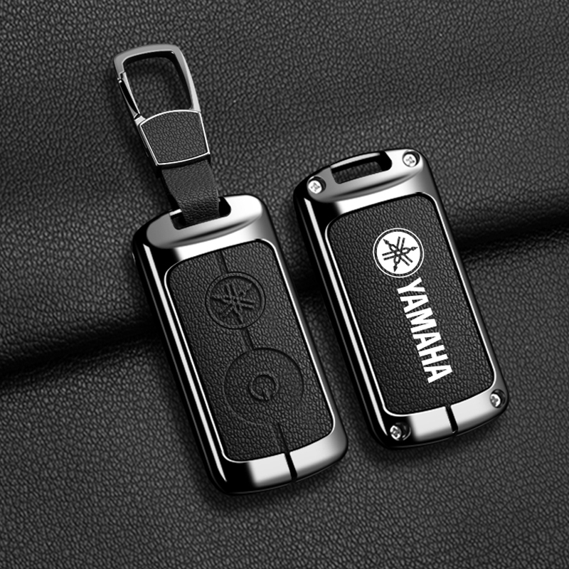 Capa De Couro Para Chaveiro De Carro , YAMAHA XMax 125 250 309 300 400 Tricity NMAX 125 Tmax Tech Max , Acessórios Chave