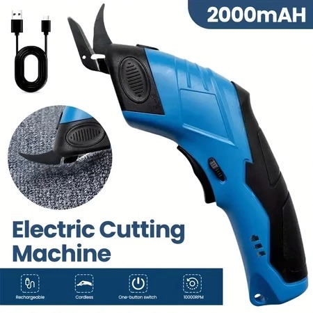 Tesoura Elétrica Para Tecidos Usb Recarregável Bivolt Conveniente simples fácil de usar em Oferta na Shopee