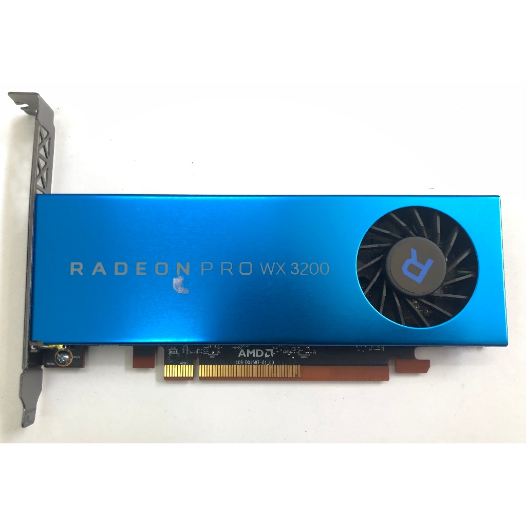 AMD RADEON PRO WX 3200 4GB GDDR5 Placa De Vídeo Gráfica PCIE WORKSTATION CAD PC Altura Total Perfil Baixo