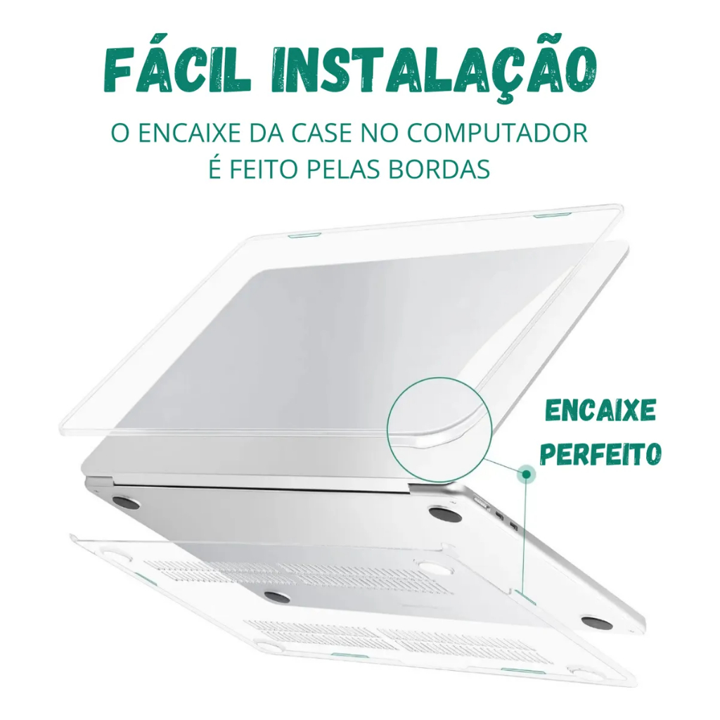 Capa protetora Macbookair Cristal Transparente Adequado para Apple Laptop Capa protetora
