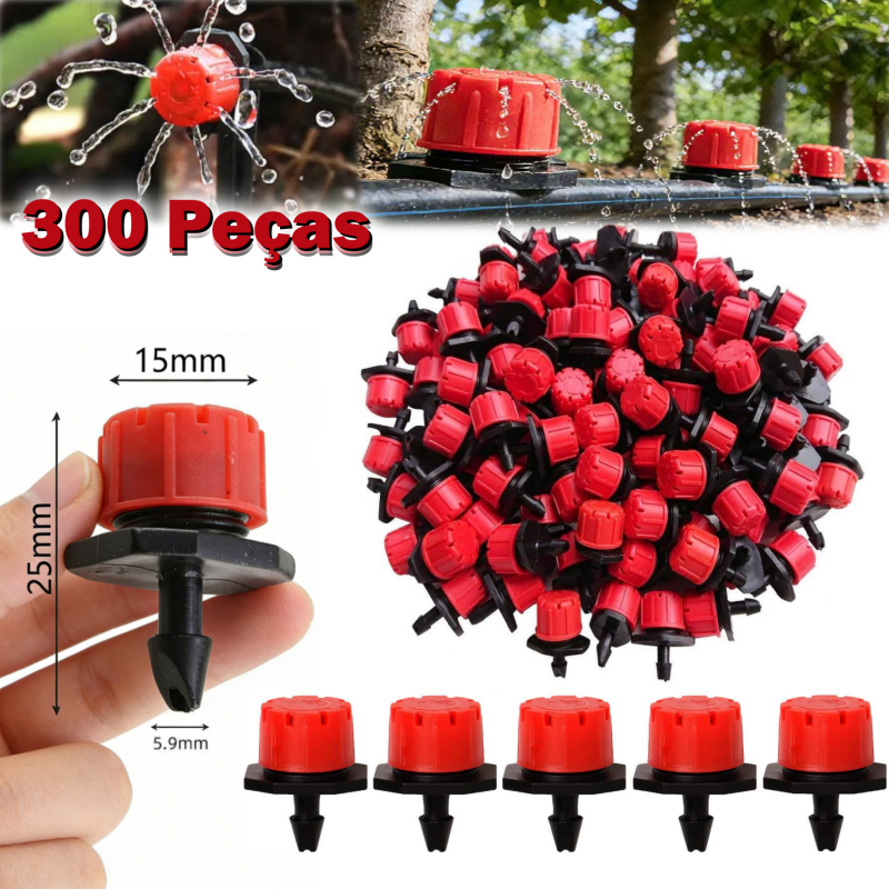 Micro bico gotejador ajustável irrigador de jardim 300 unidades