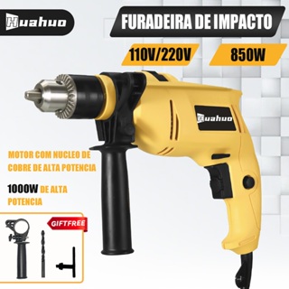 Furadeira E Parafusadeira Industrial De Impacto Elétrica 110V/220V 1000W Com Acessórios em Oferta na Shopee