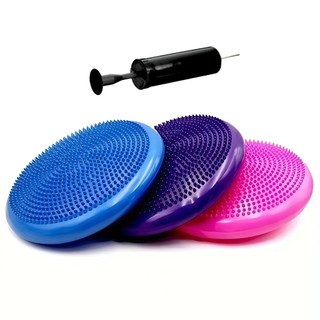 NINJA-MAX Disco de Equilíbrio Infláve/34cm/Para Pilates, Yoga, Fisioterapia e Fitness/Inclui Bomba