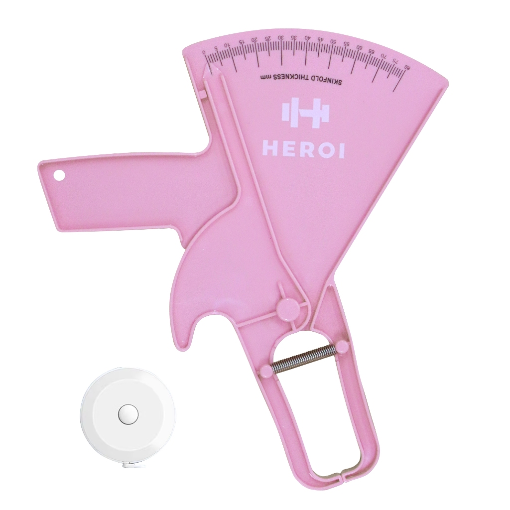 HEROI Medidor de gordura profissional, intervalo de medição 0-80 mm, precisão 0.2mm