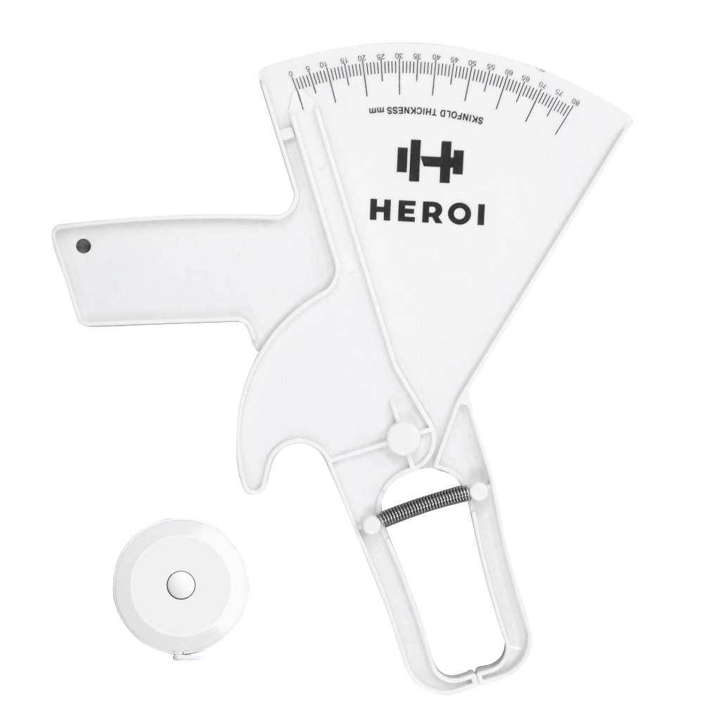 HEROI medidor de gordura corporal, intervalo de medição 0-80 mm, precisão 0,2mm em Oferta na Shopee
