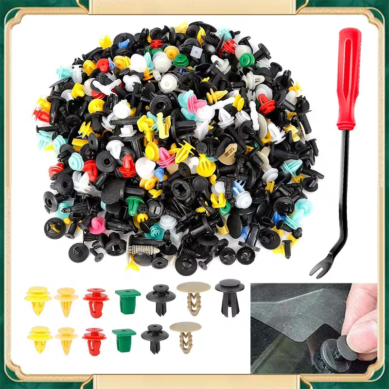 1.000pcs corpo do carro plástico prendedor de carro acessórios clipe pinos rebites Kit pára-choques