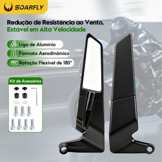 Vista Traseira Universal Para Motocicleta Elétrica , 180 ° Rotativo