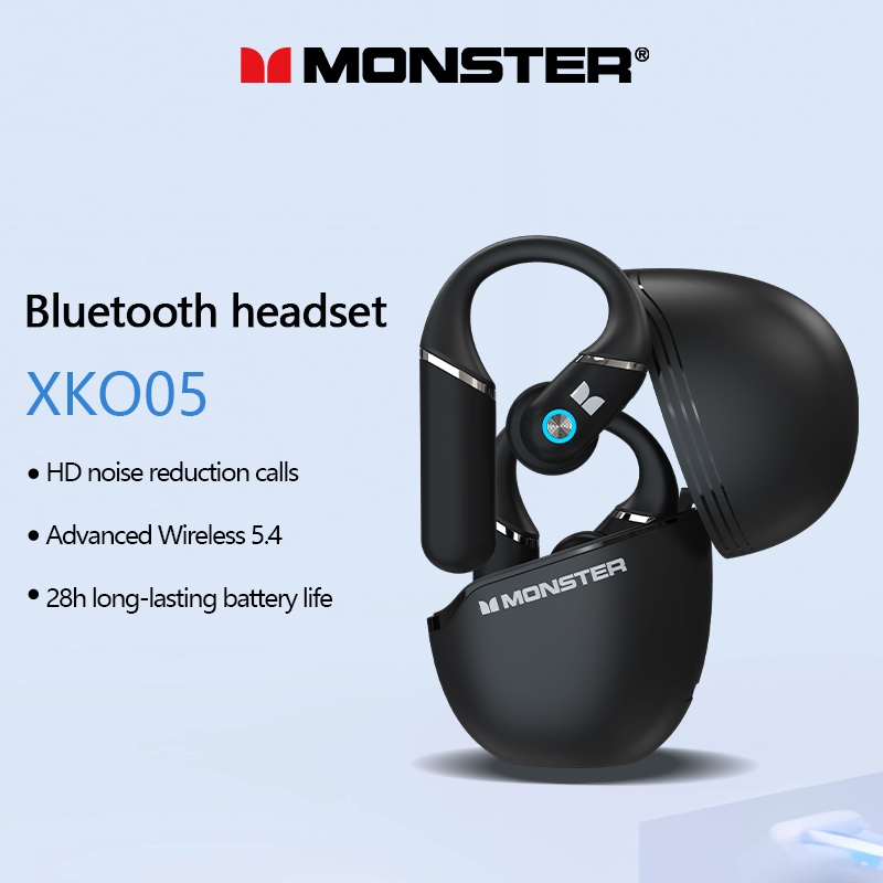 Monster XKO05 Fones De Ouvido Sem Fio Atualizados Bluetooth 5.4 Fone Para Jogos Esportivos No Microfone Até 28 Horas De