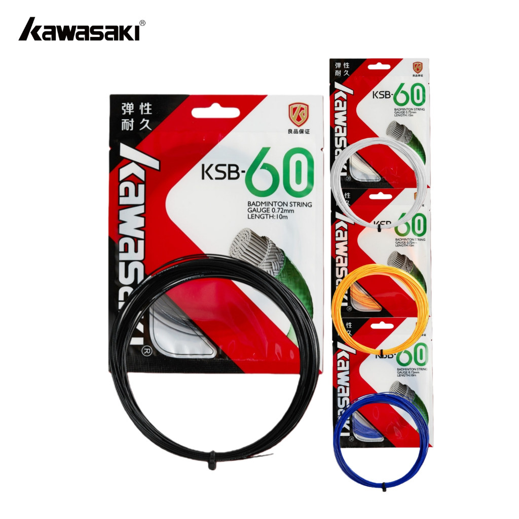 Linhas De Cordas Para Raquete De Badminton Kawasaki 24LBS-30LBS Flexíveis De Alta Qualidade KSB-60 E-68 80 65TI