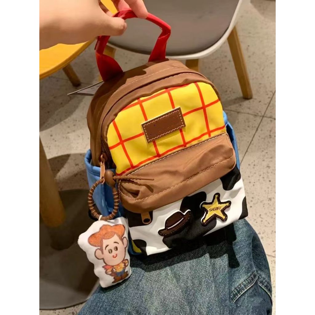 2026 Nova Mochila Toy Story Fofa Buzz Lightyear Woody Mini Infantil Bolsa Escolar Casual De Viagem