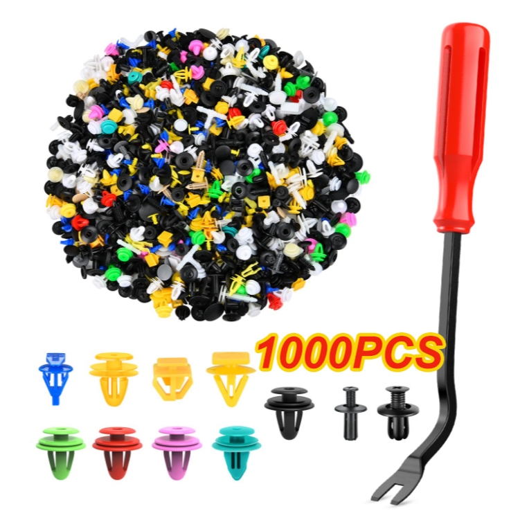 1.000pcs corpo do carro plástico prendedor de carro acessórios clipe pinos rebites Kit pára-choques
