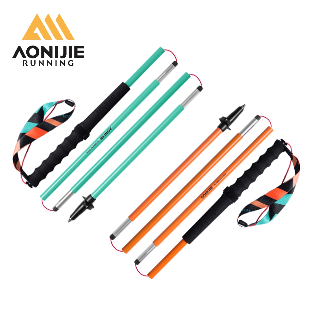 AONIJIE E4216 Bastões De Trekking De Alumínio Caminhada Leves E Dobráveis Para Homens Mulheres