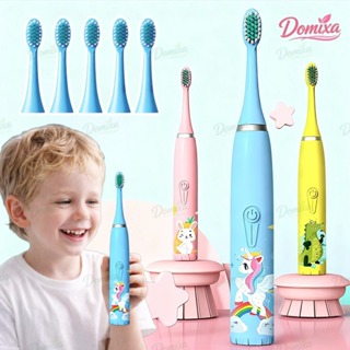 Escova Dental Elétrica Ultra-Sônica Para Crianças Acústica Onda Cabelos Suaves Dupla Face Limpa Cuidados Desenho animado em Oferta na Shopee