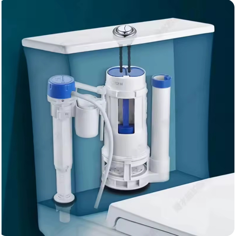 Kit Mecanismo Completo Universal: Botão De Descarga Dupla, Caixa Acoplada E Acionamento Superior Para Reparo De Banheiro em Oferta na Shopee
