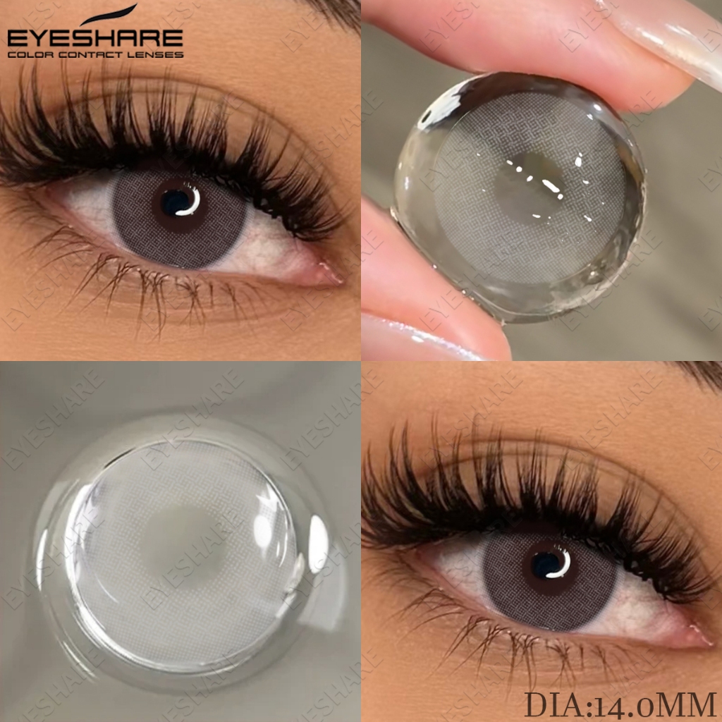 1 Par De Lentes Naturais De Cor Clara , De Contato Marrom Com Estojo Enviado Do Brasil , Envio Rápido