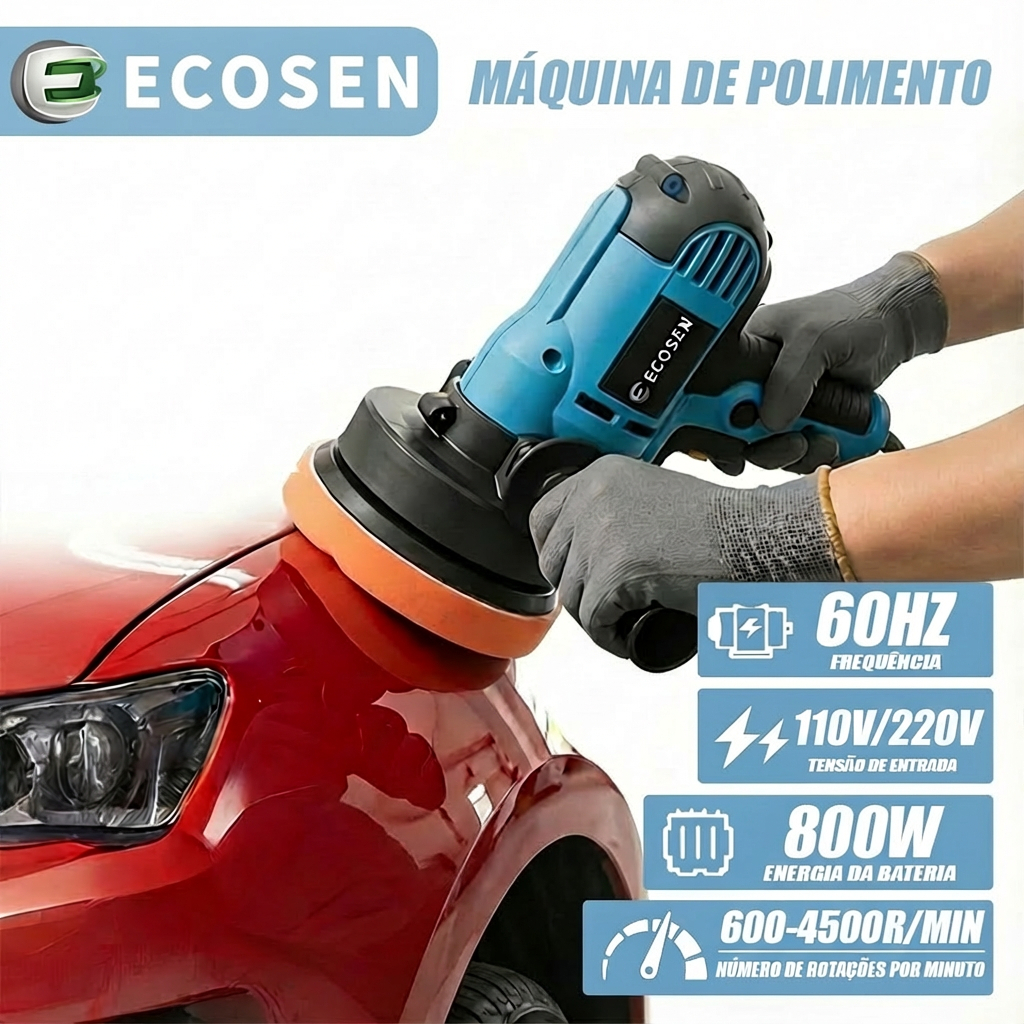 Politriz Lixadeira Multifunções Angular Automotiva Profissional Esmerilhadeira ECOSEN em Oferta na Shopee