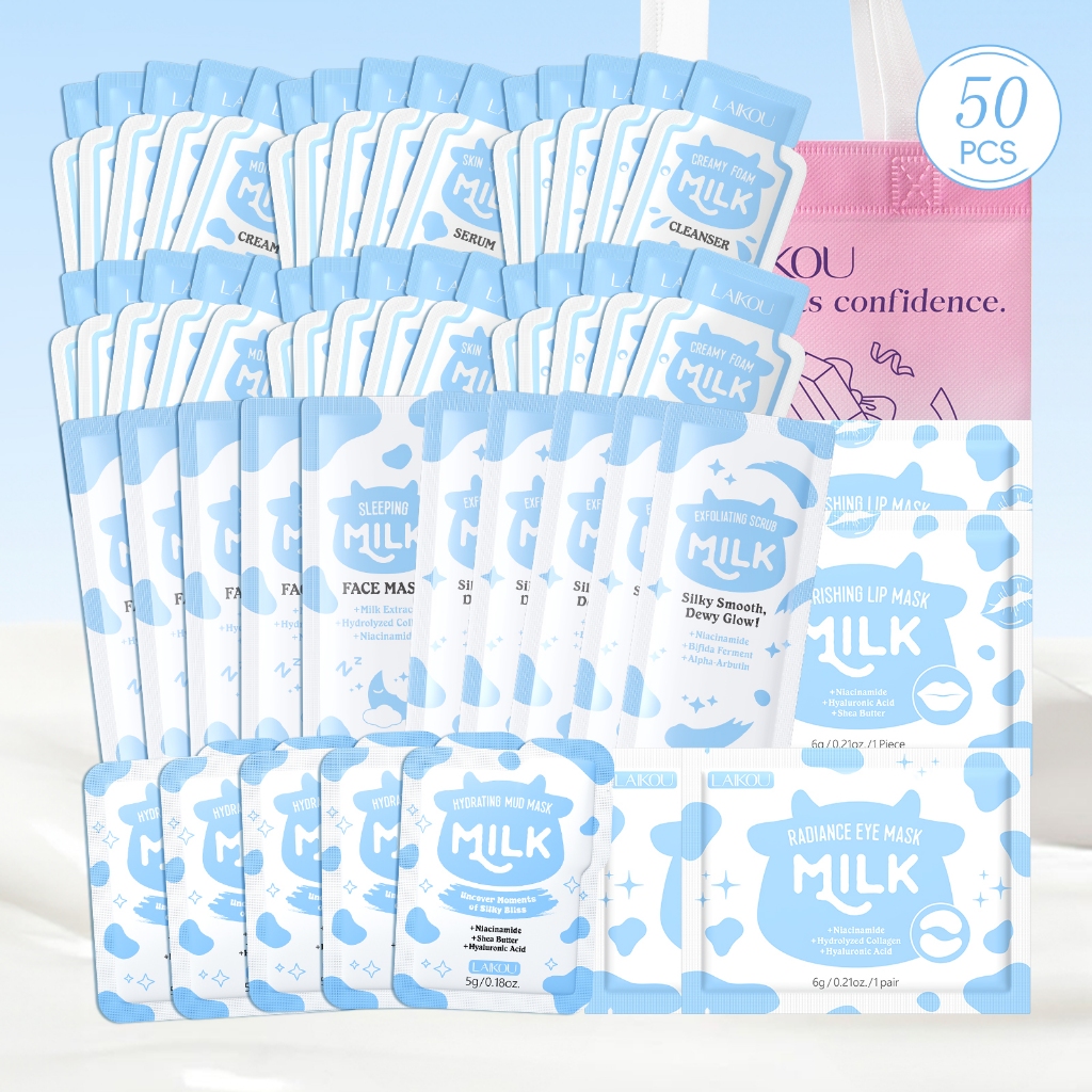 Conjunto De Cuidados Com A Pele LAIKOU Saco De Presente-Para Limpeza , Hidratação , Lisa , Mesmo Tom De Profunda