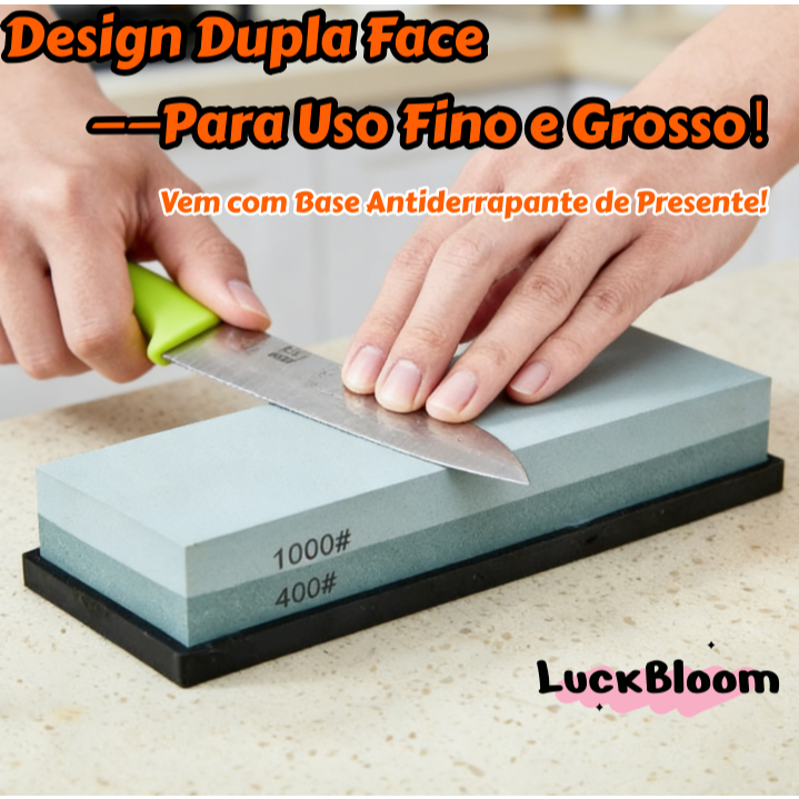 Pedra Afiar Amolador De Dupla Face Profissional Cozinha Faca em Oferta na Shopee