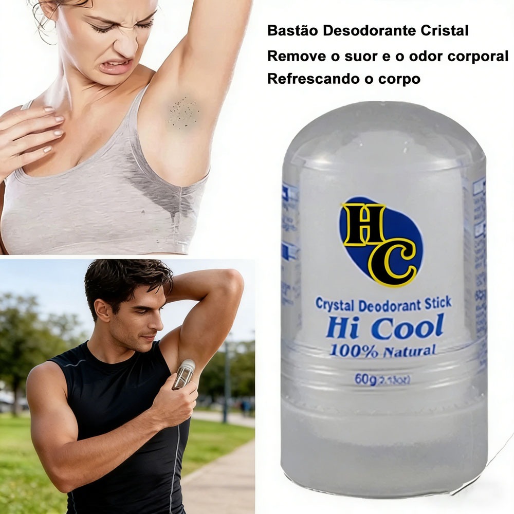 Frete Grátis Desodorante Cristal Pedra Contra Vermelhidão e Irritações Contra Odor Unissex em Oferta na Shopee