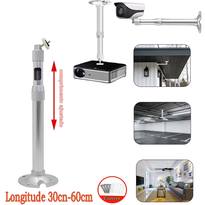 Suporte Teto/Parede Universal para Mini Projetor e Câmeras - 10kg, 360°