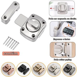 Fechadura Trava De Aço Inox Tranca Anti Roubo Segurança Liga de Zinco Porta Fácil Instalação em Oferta na Shopee