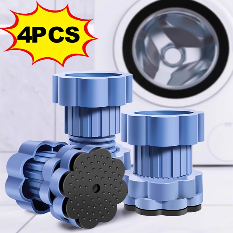 4 Pçs Anti Vibração Máquina De Lavar Pés Almofadas Antiderrapante Absorção De Choque Aumentando em Oferta na Shopee