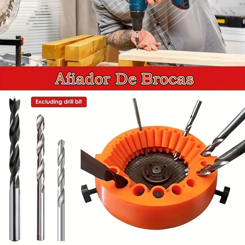 Amolador de Brocas Portátil, Ferramenta de Moagem Multi-Especificação para Consertar e Manter Bits de Broca
