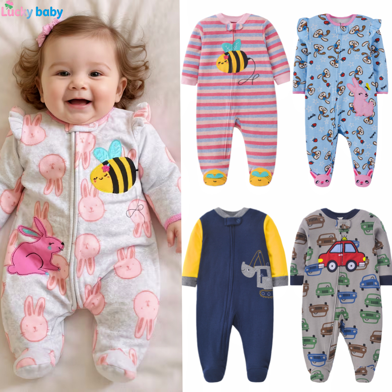 Lucky baby Macacão Bebé Menina or Menino com Pernas 100% Algodão em Oferta na Shopee