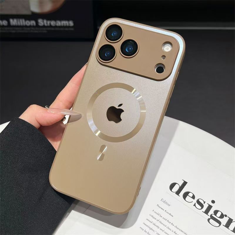 Capa Nano Magnética Fosca À Prova De Explosão AG Para Carregamento Sem Fio Magsafe iPhone 17 Pro Max 16 15 14 13 12