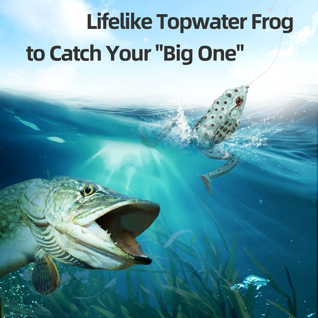 Kit 12x Isca Artificial Sapo Sapinho Frog 6.3cm 12.4g Anzol Duplo Anti Enrosco para Pesca Traira