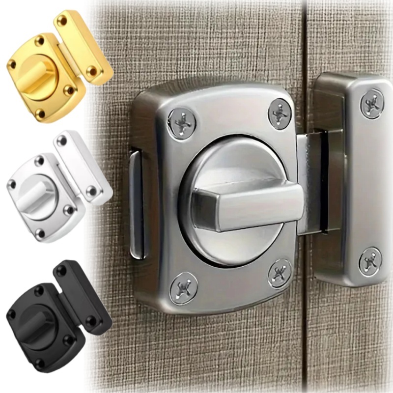 Fechadura de Segurança em Liga de Zinco | Anti-Roubo para Portas de Aço e Inox | Trinco Rotativo de Segurança em Oferta na Shopee